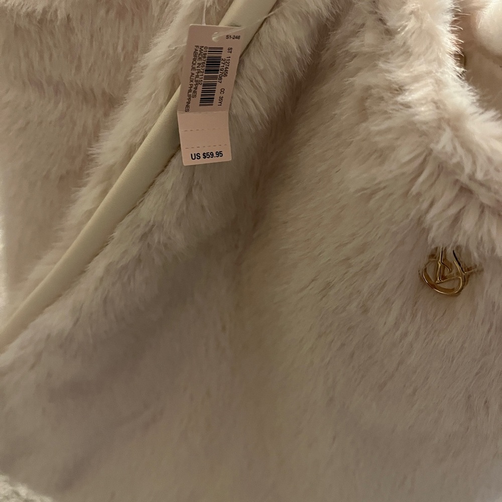 Faux Fur Tote Bag - Pink - Picture 5 of 5